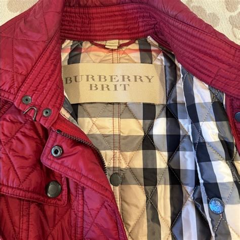 burberry finsbridge red|Burberry Finsbridge Quilted Coat .